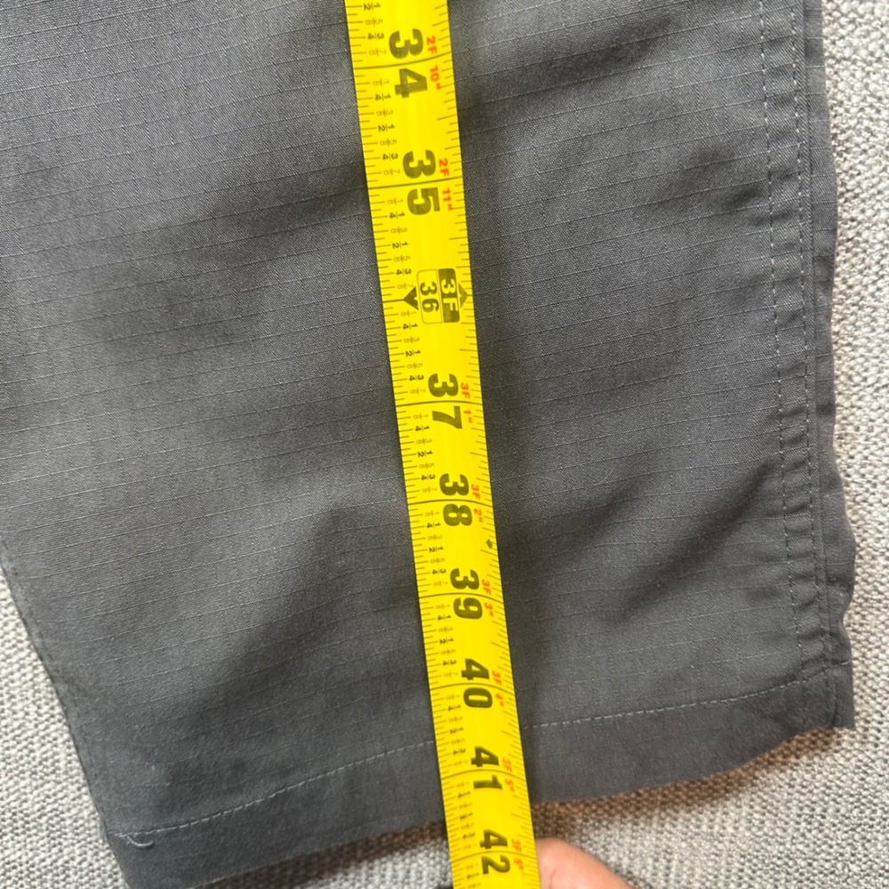 Carhartt Work Pants Mens 34/30 Gray Ripstop Utility Straight Leg - Picture 7 of 10